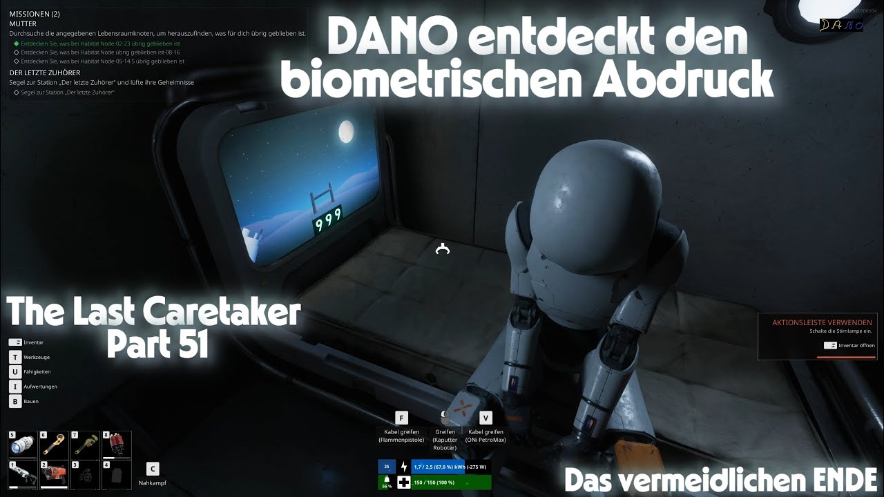 The Last Caretaker Part 51  DANO entdeckt den biometrischen Abdruck  4 K