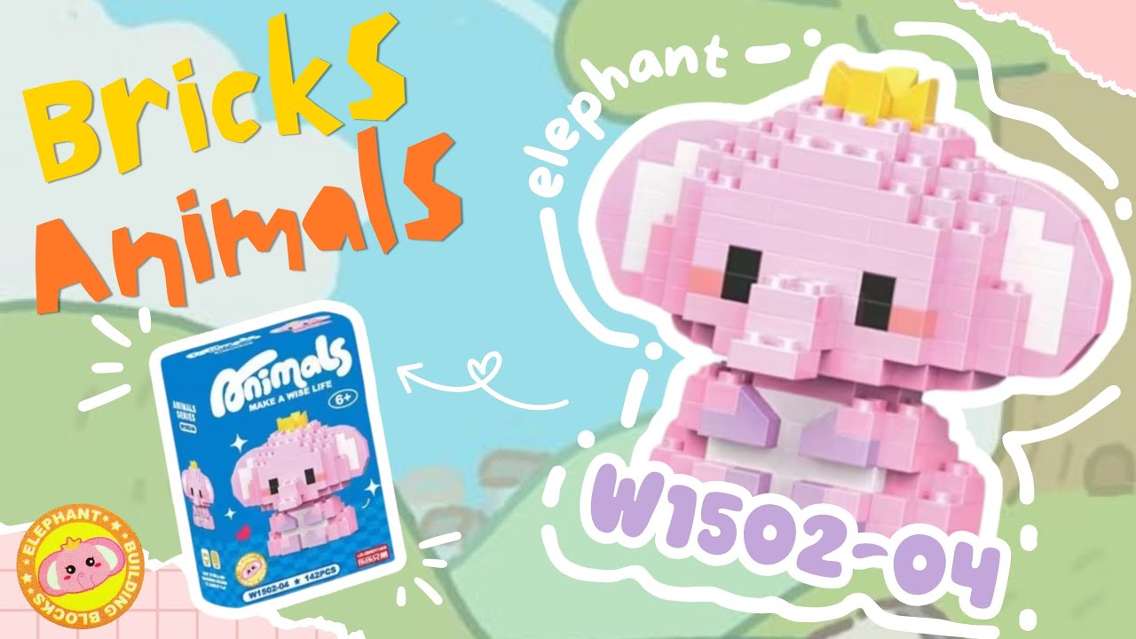 ꒰⁠ Bricks Tutorial ꒱ How to Build Elephant 