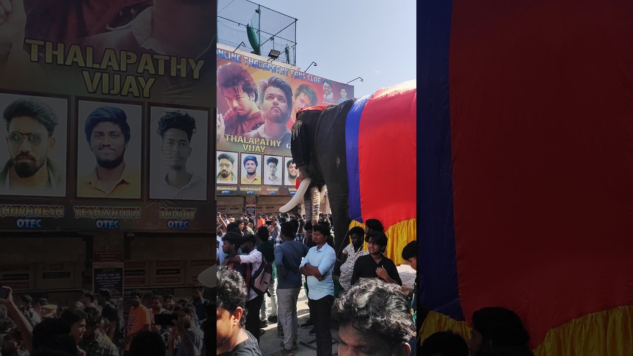 goat movie -  first day first show | Vijay fans celebration