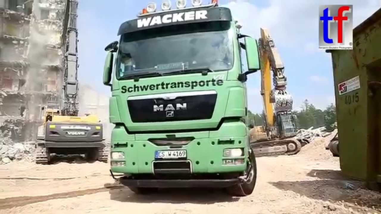 **HEAVY HAULAGE** MAN TGX 41.680 & GIPOKOMBI RC 130 FDR, Wacker Filderstadt, Waiblingen, 2015.