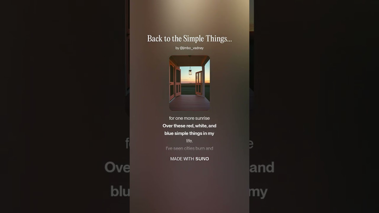 Back to the Simple Things  USA 250