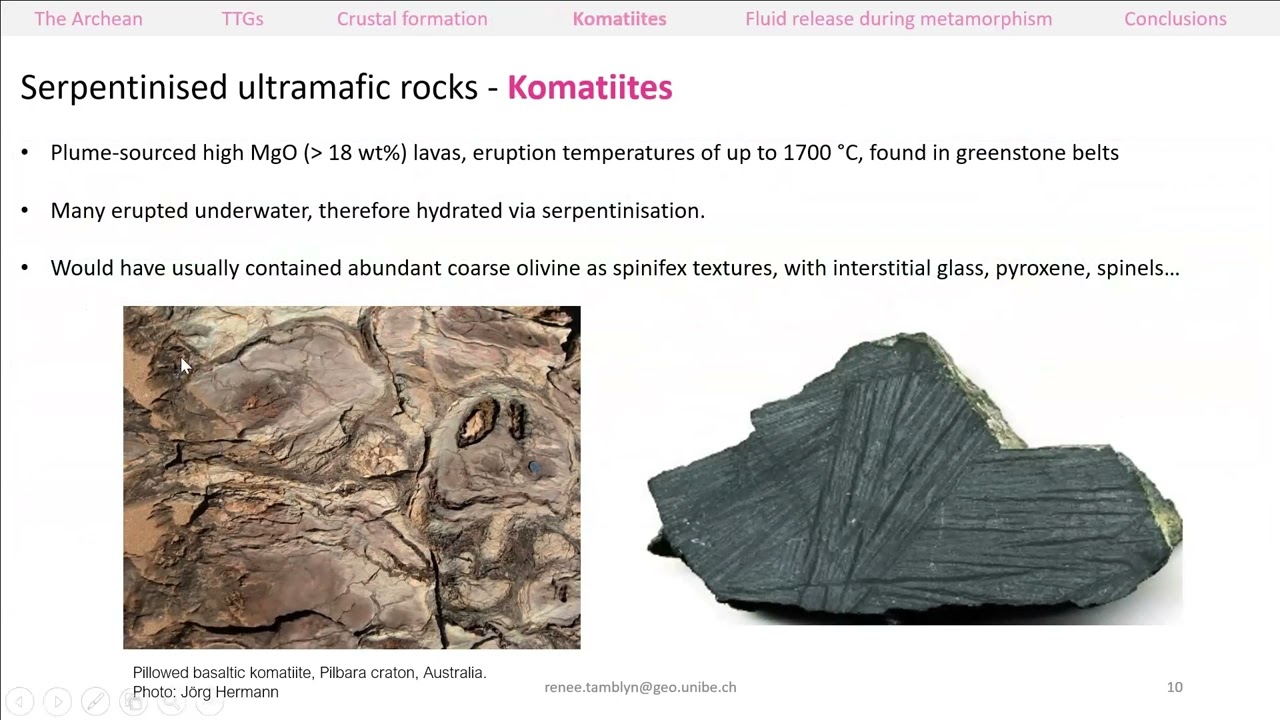 Hydration and metamorphism of komatiites as a source for water for TTG formation in the Archean