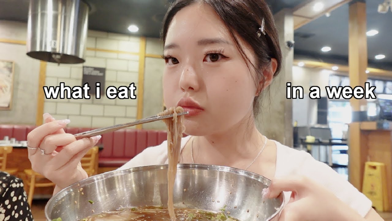 🍱 what i eat in a week: *realistic + intuitive* meals as a Korean homebody 🥢