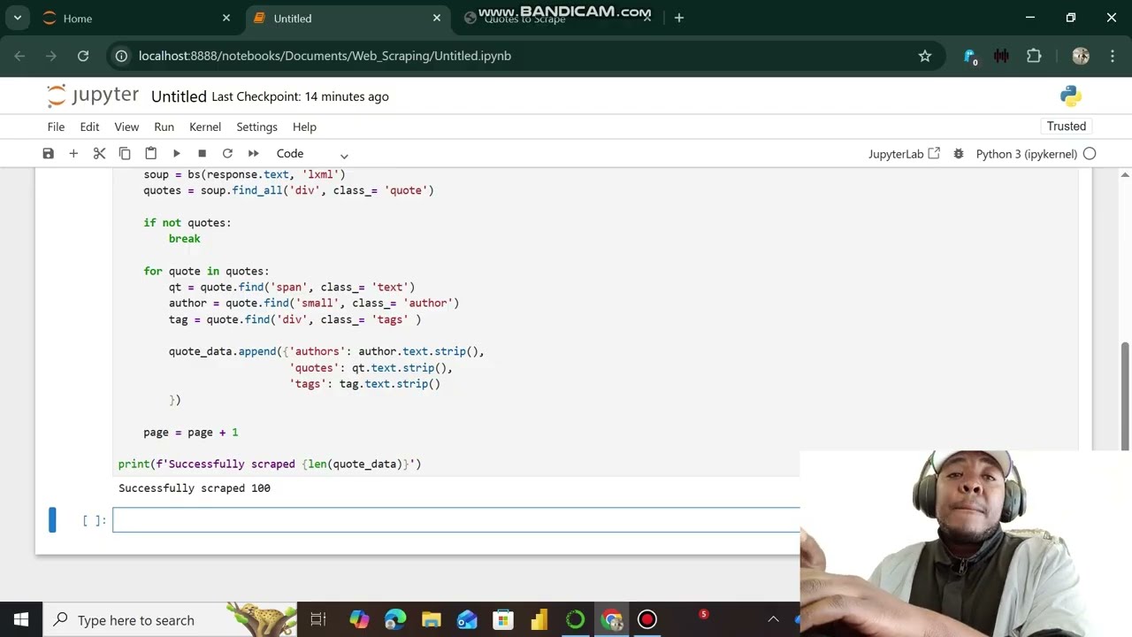 How to do Web Scraping using python