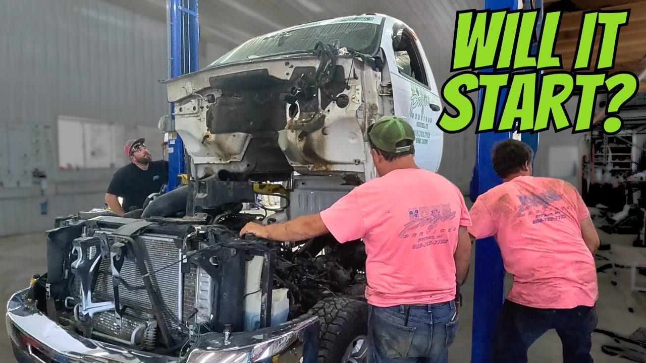 Mowing Crew Installs New Cab on Their Truck