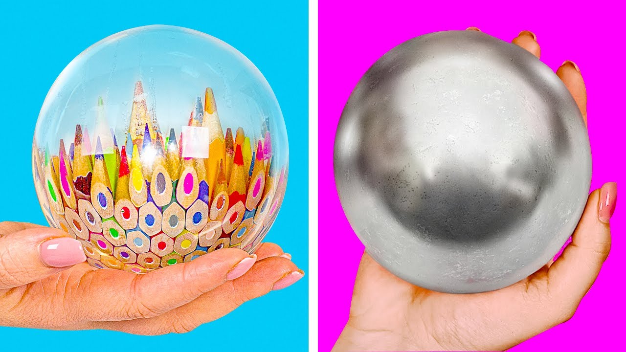 Polished Foil Ball And A Pencil Planet || Unbelievable Crafts  You Can Do at Home
