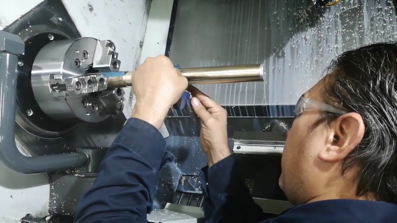 FABRICACION DE TUBO DE BRONCE PARA ARANDELAS DE AJUSTE EN TORNO CNC