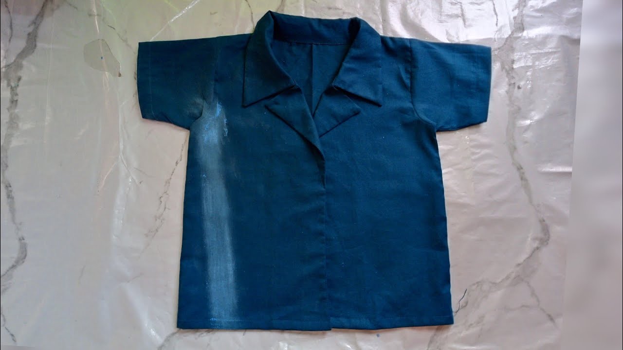 Baby boy shirt cutting and stitching 