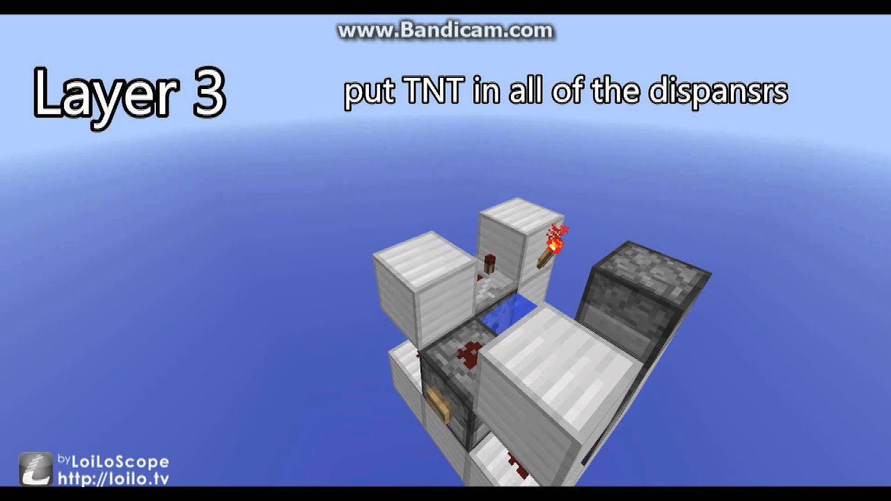 minecraft Tutorial: 3x3 TNT cannon 1.8