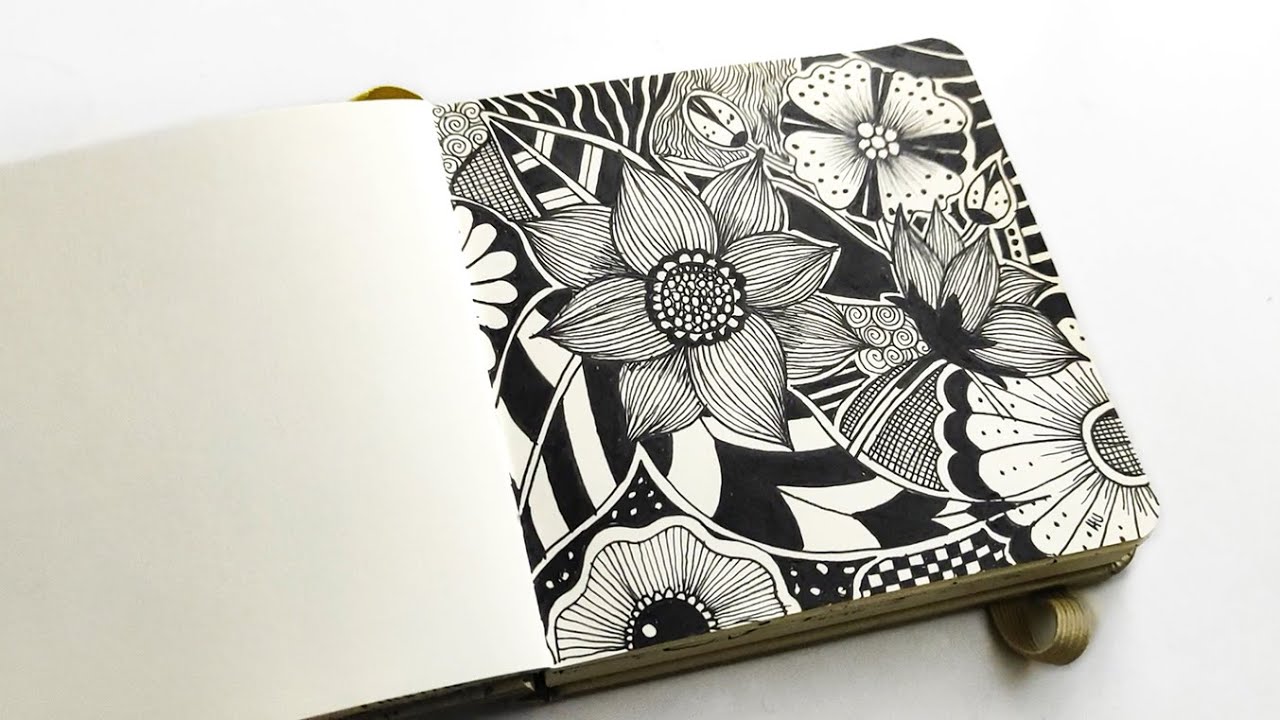 Mini Aesthetic Zentangle Art | Beautiful & Simple Zentangle Designs