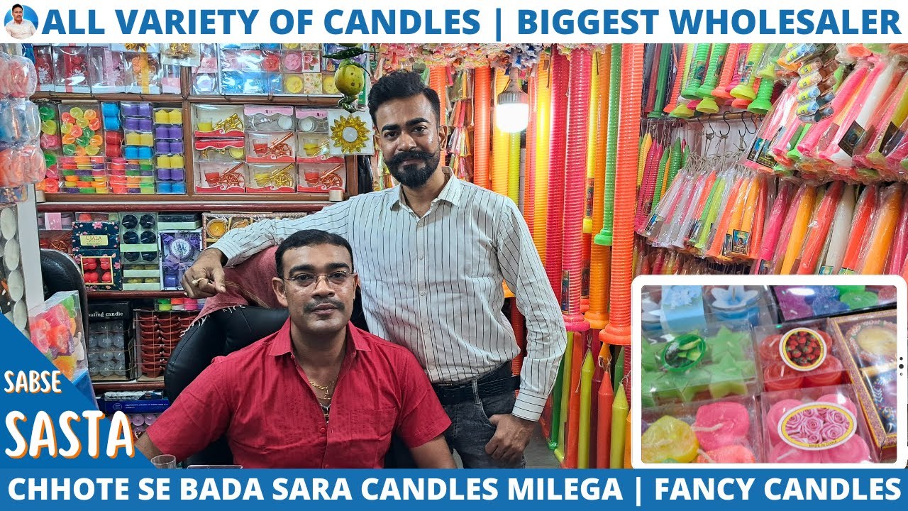 Amazing Collection of Fancy Candles | Small to Big All Variety Wholesaler in Kolkata