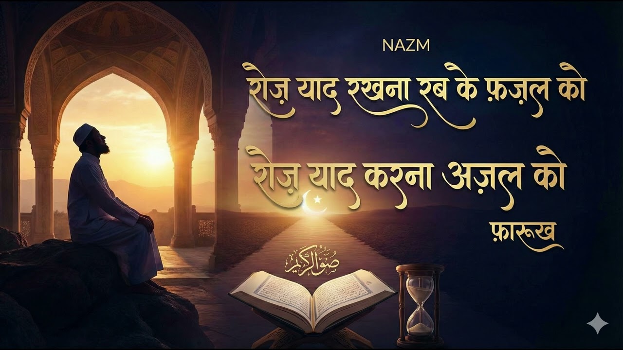 Roz Yaad Karna Azal Ko | रोज़ याद करना अज़ल को | Indian Islamic Nazm | Farukh Sir | Shriman Films |