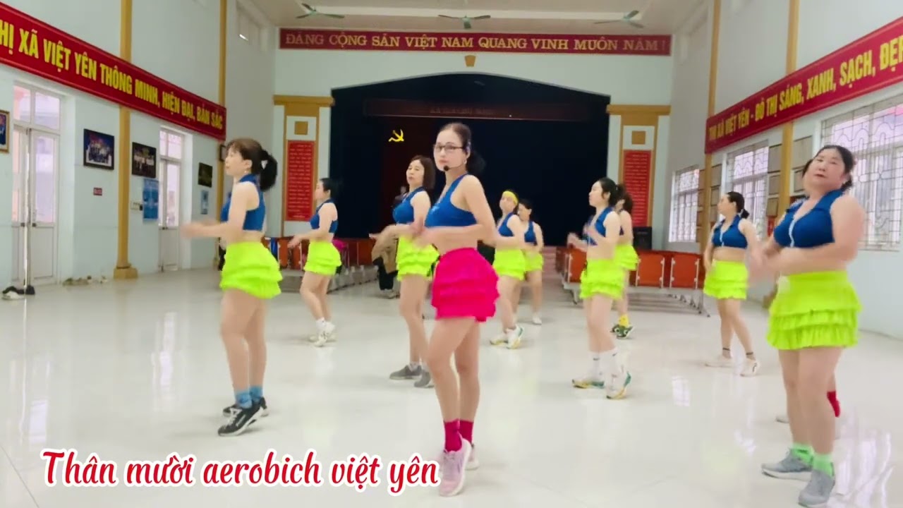 Bài eo ngắn aerobich Giảm mỡ cực nhanh cùng thân mười việt yên