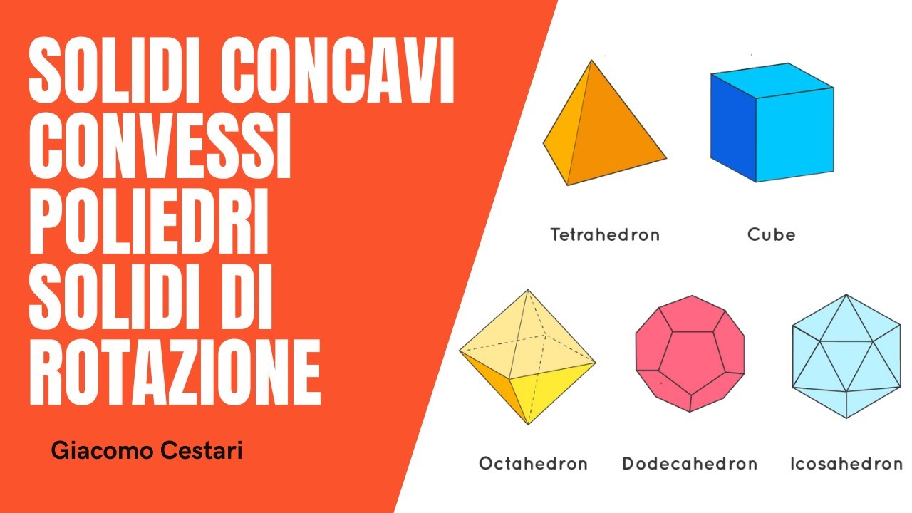 02 Solidi concavi convessi poliedri e a superficie curva e solidi platonici