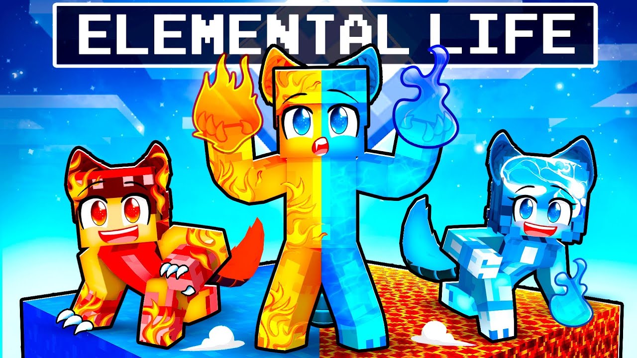 Having an ELEMENTAL DIREWOLF LIFE in Minecraft!