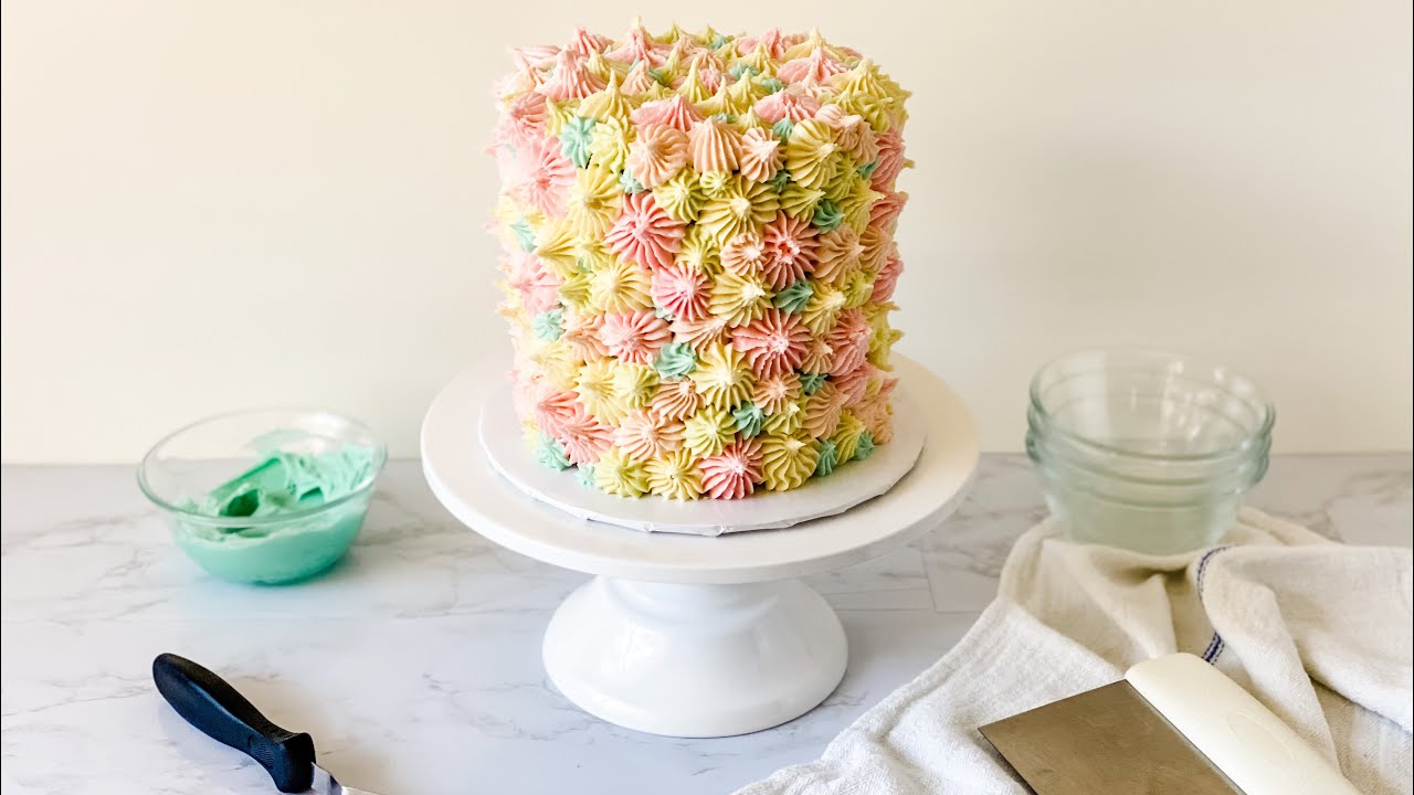 How to Make a Pretty Pastel Cake for Your Spring Party