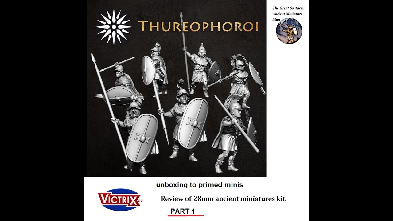 Victrix Thureophoroi 28mm ancient plastic miniature set.  Reviewed