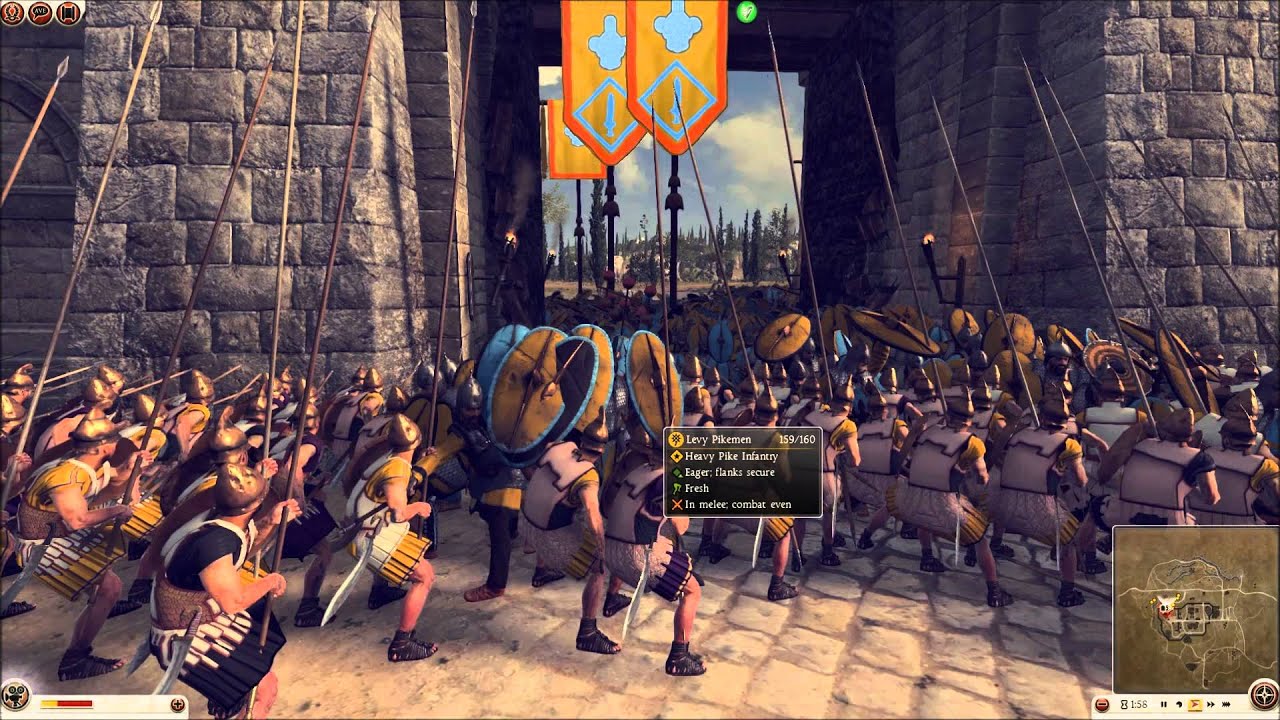Rome 2 Siege Pikes win!