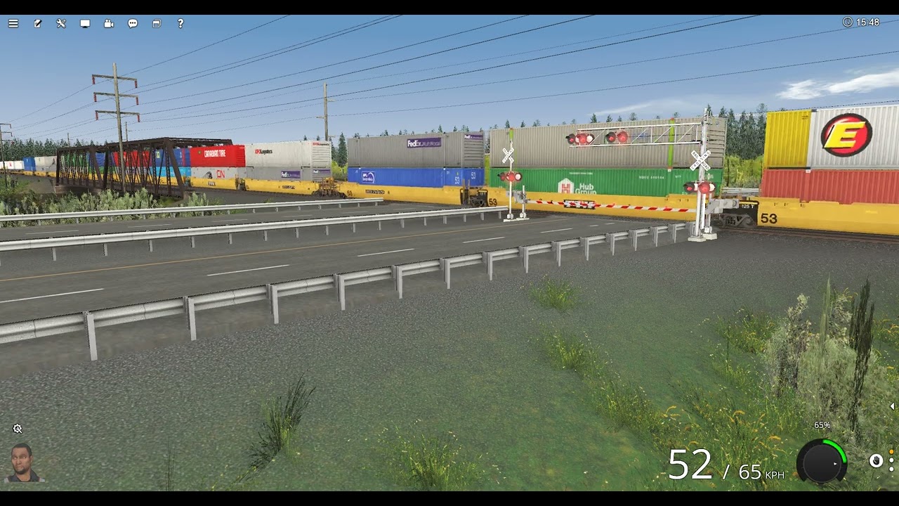 TRS22 UP Intermodel train