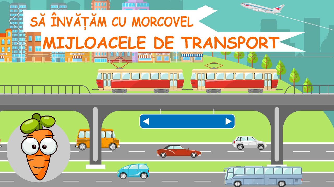 Sa invatam cu Morcovel - Mijloacele de Transport (+Instrumentele, Meseriile, Animalele...) 40 Minute