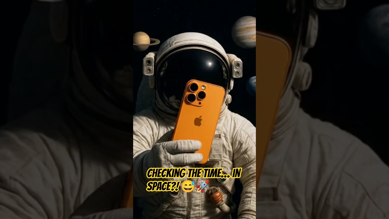 Even in Space… He Checks the Time! 
