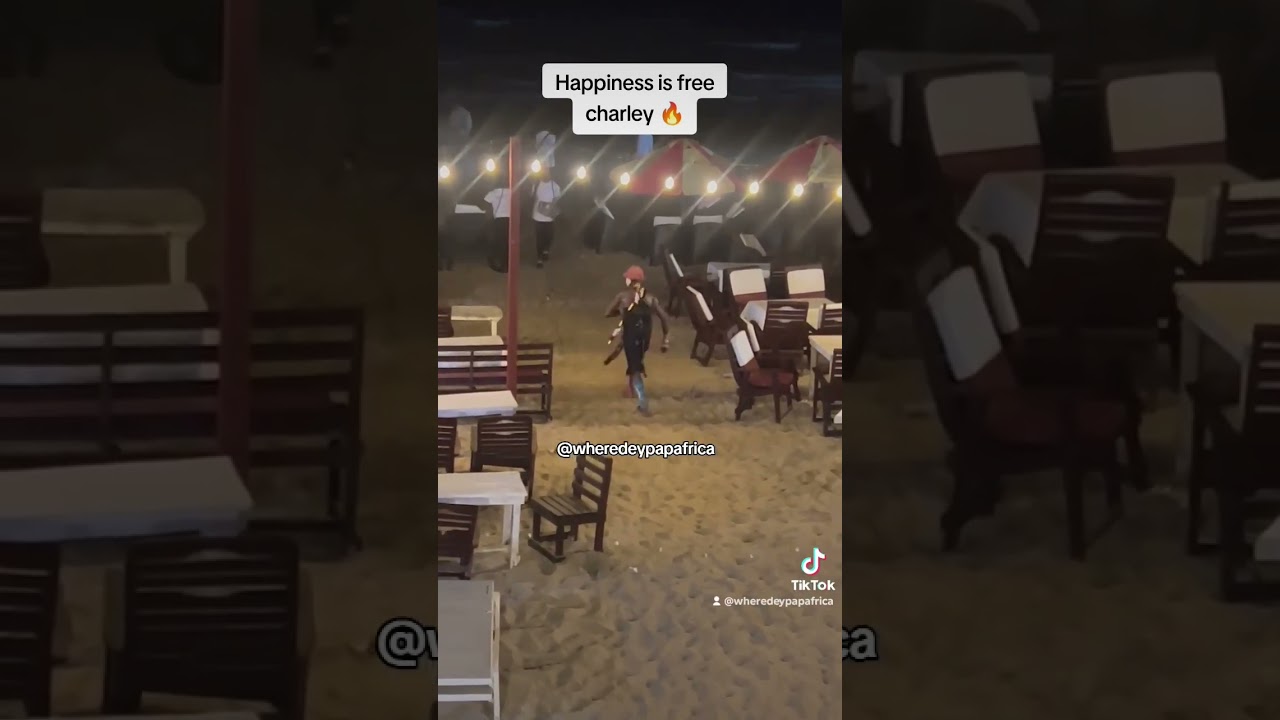 You can't be sad in Ghana Charley Labadi Beach dey pap on weekends🔥 
