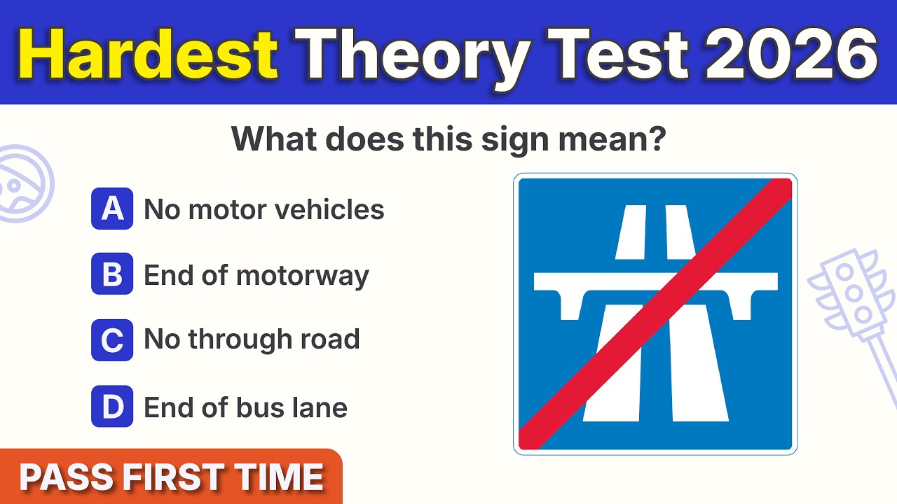 Theory Test 2026 UK | HARDEST Official DVSA Styled Questions (Updated!) | PASS FIRST TIME