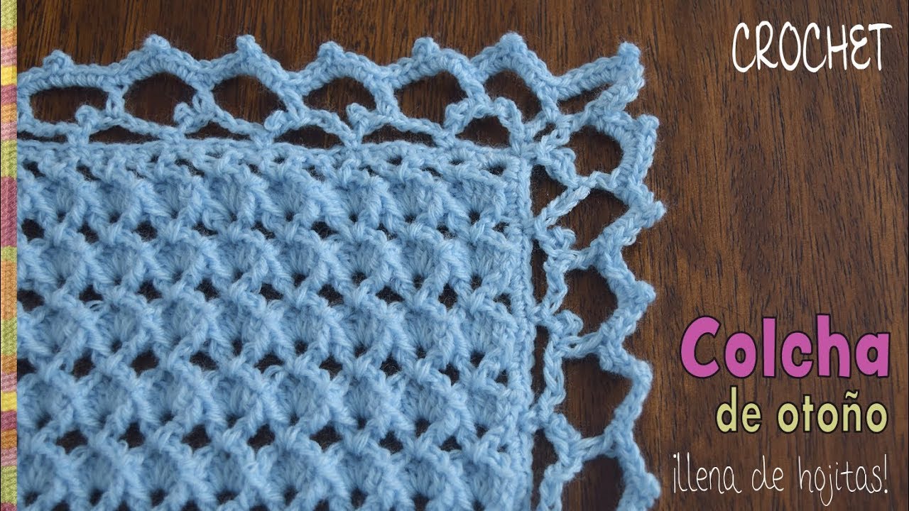 Colcha de otoño ¡llena de hojitas! tejida a crochet / Tejiendo Perú