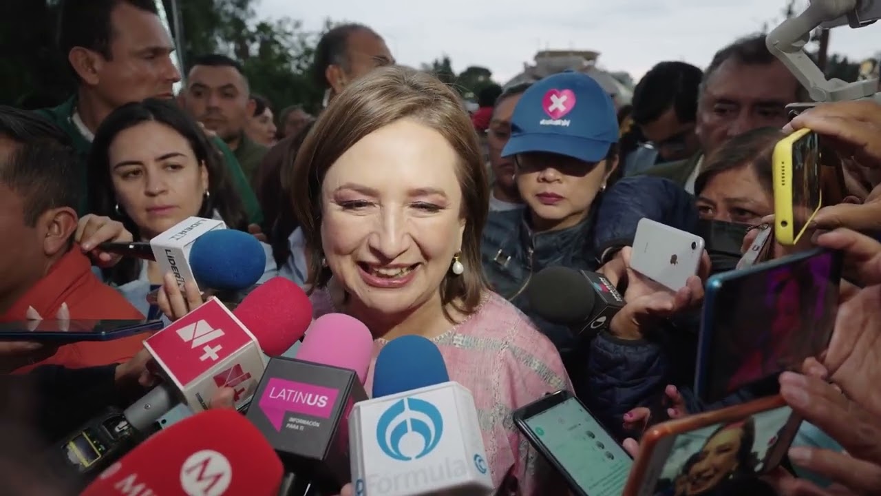 Entrevistaa Xóchitl Gálvez , previo a encuentro en Cholula, Puebla. 14 12 23