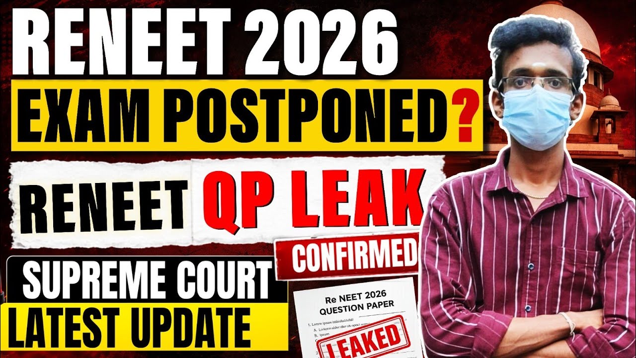 RE-NEET Paper Leak Confirmed😱 Supreme Court Update😥Exam Postponed😈RE-NEET Important Update 