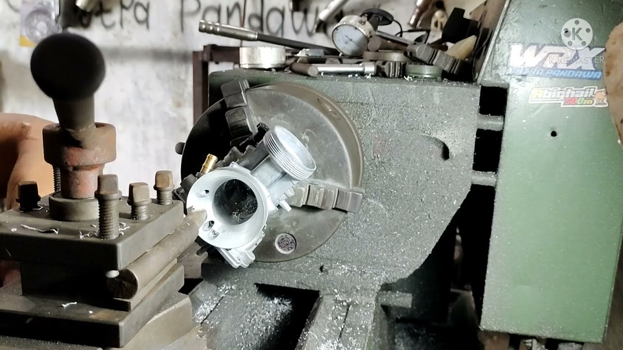 PROSES DETAIL REAMER KARBU PWK 33 COPY UP JADI 35. PART 2. (Finishing langsung test di motor).