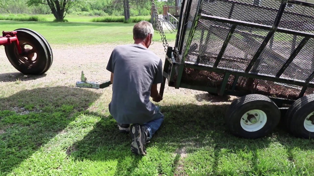 THE FARMHOUSE. Before and after The Tent. Mower repair. New trailer. Mowing.