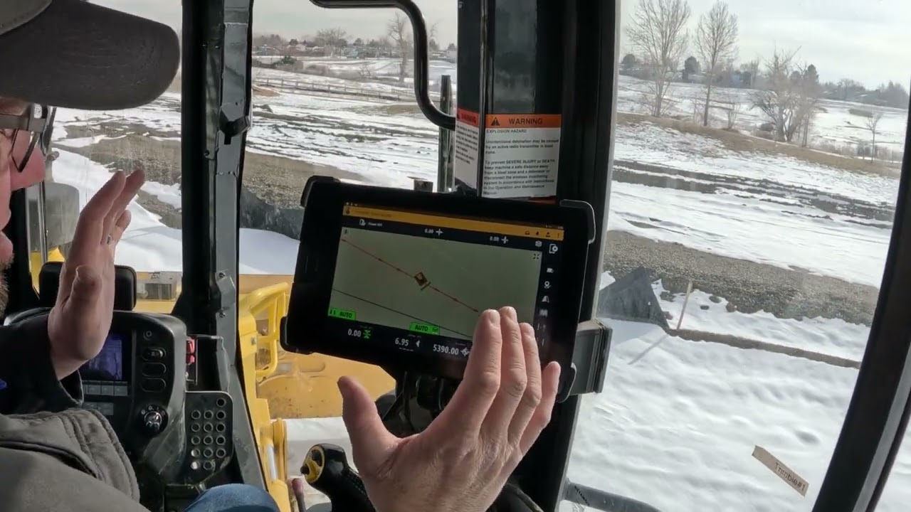 Trimble Earthworks Dozer Horizontal Steer Selecting pass lines