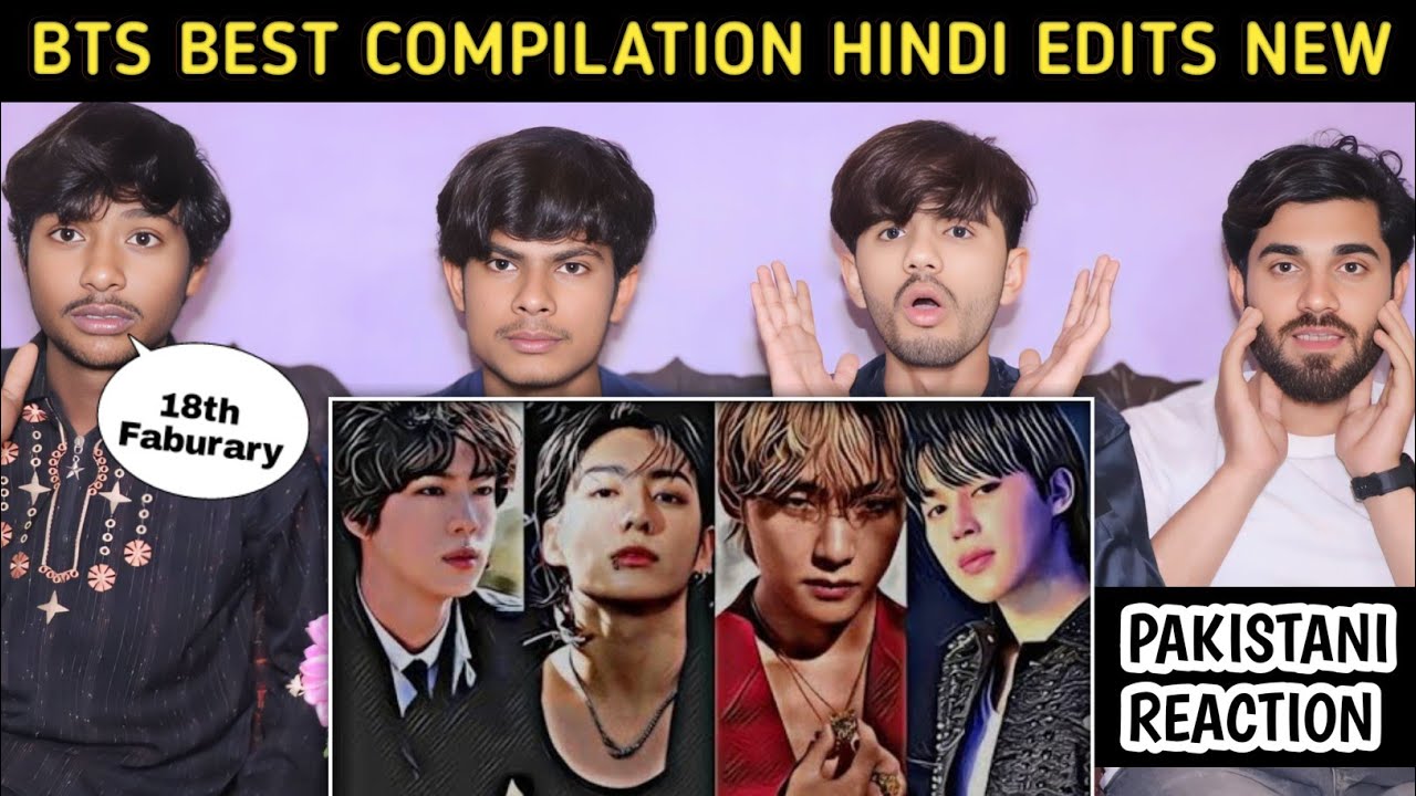 Bts Hindi Edits Compilation New - Pakistani Reaction - Usman Rajpoot
