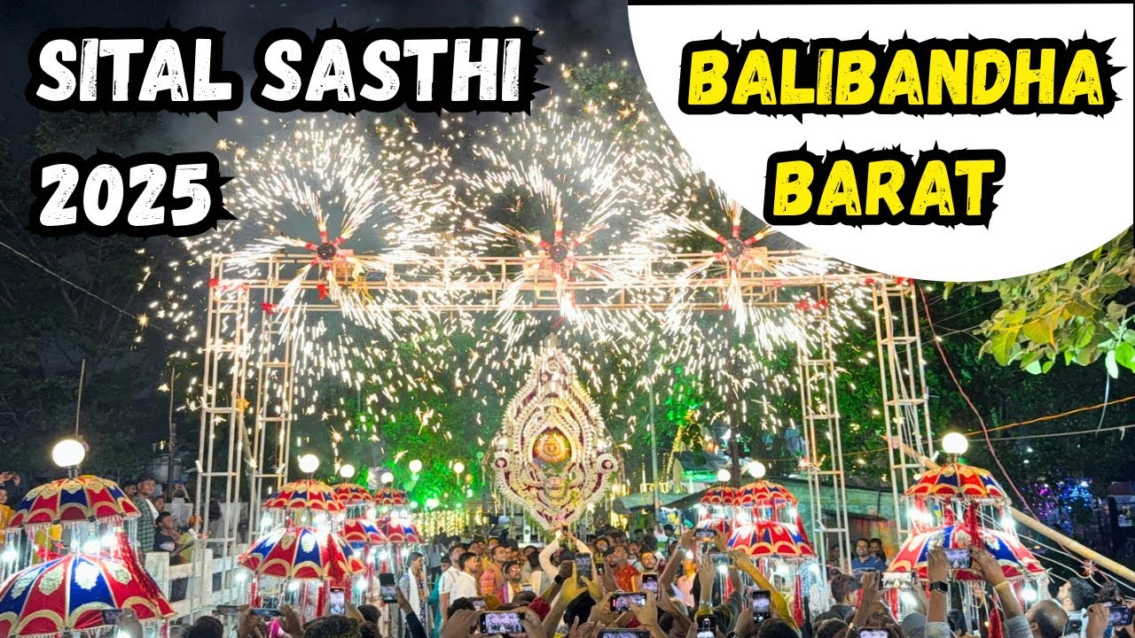 Sital sasthi Balibandha Barat 2025 😍❤️🫶🏻 || Balibandha grand entry Sital sasthi 2025