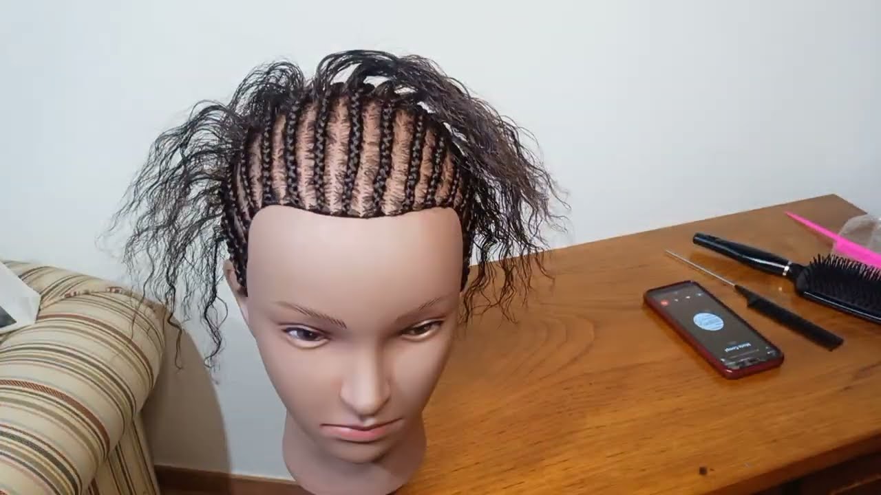cómo hacer el trenzado para colocar cabello crochet ? paso a paso  con FABIOLA TRENZAS ☑️