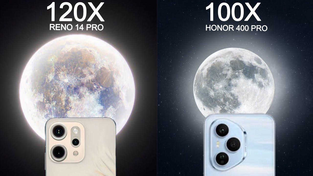 Oppo Reno 14 Pro VS Honor 400 Pro Live Zoom Test Comparison