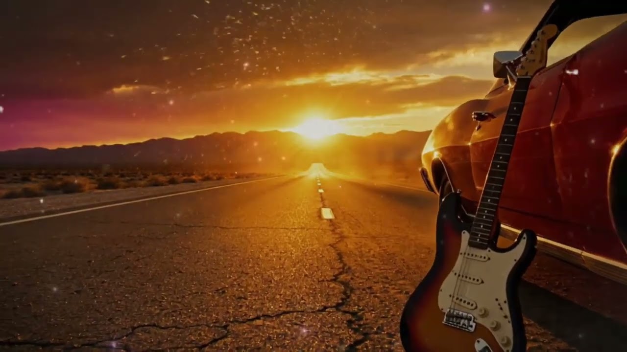 Highway Blues Rock 🎸 1 Hour Driving Guitar Instrumental | Open Road Road Trip Music