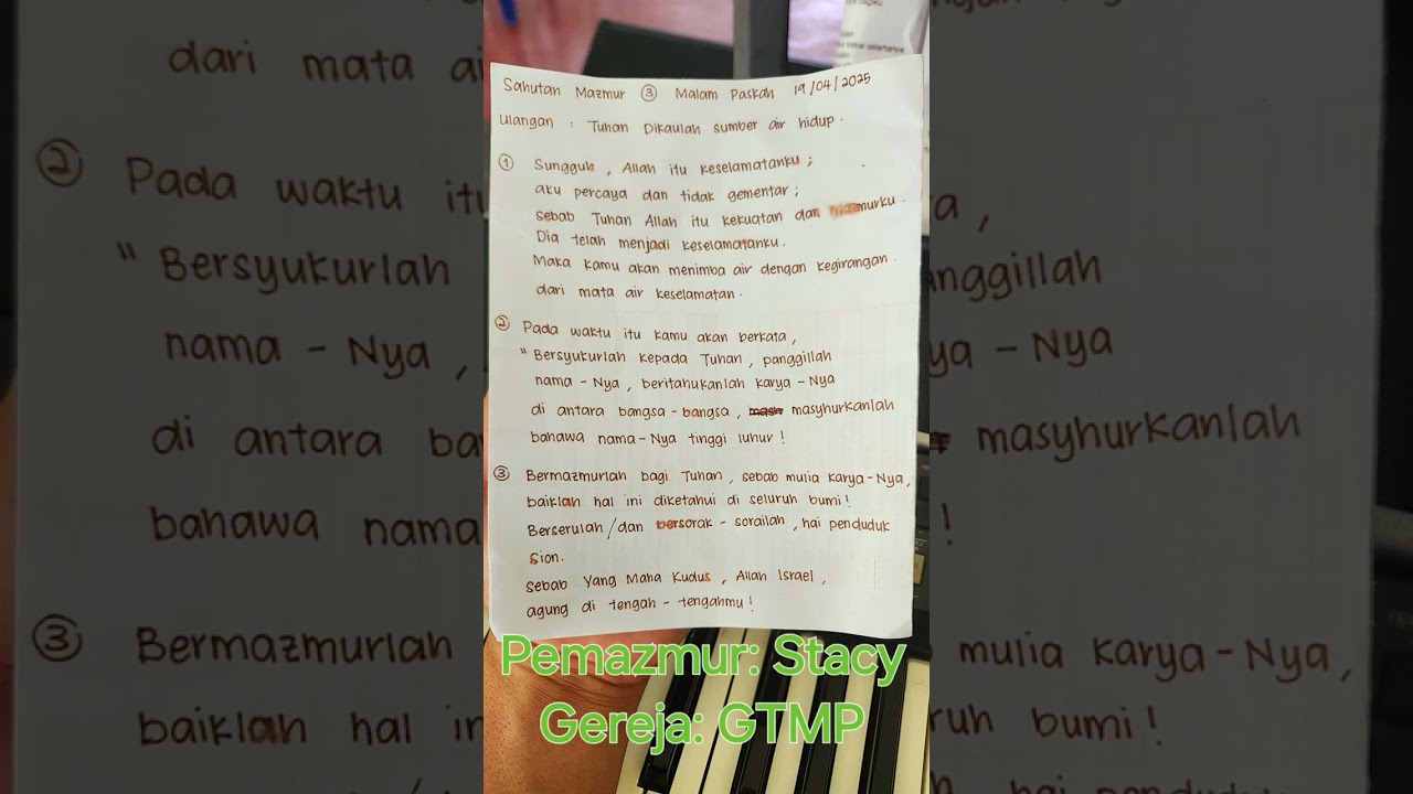 Mazmur paska 2025 | pemazmur : Stacy Faustina