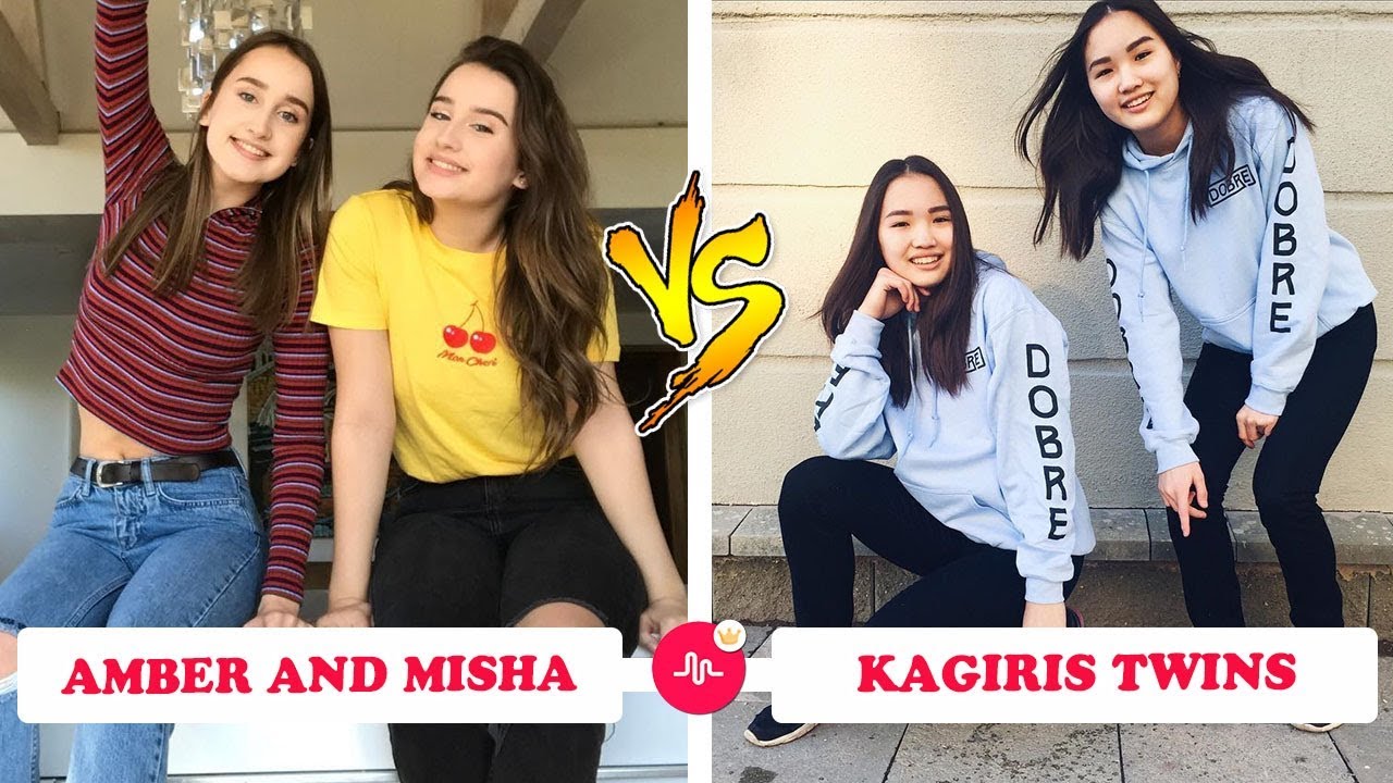 NEW Amber and Misha Vs Kagiris Twins (Twins Battle) The Best Musically Compilation