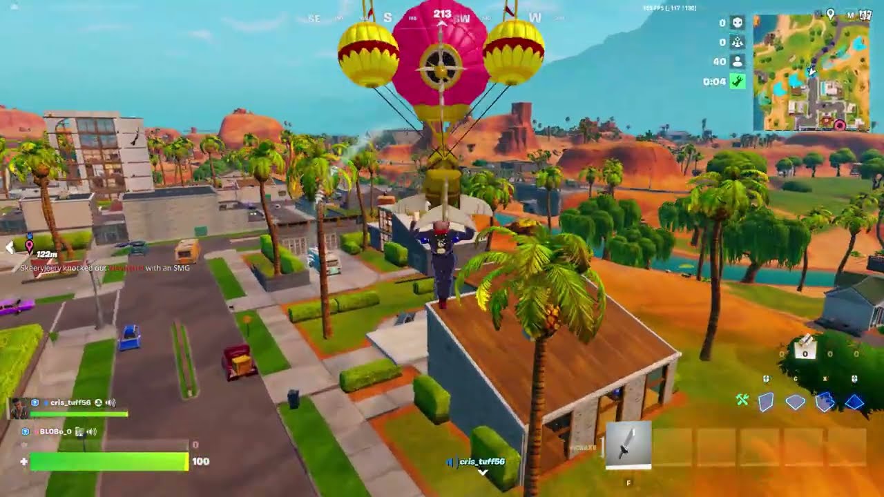Day 1 of playing Fortnite until i reach elite ( First game got to silver 1 )