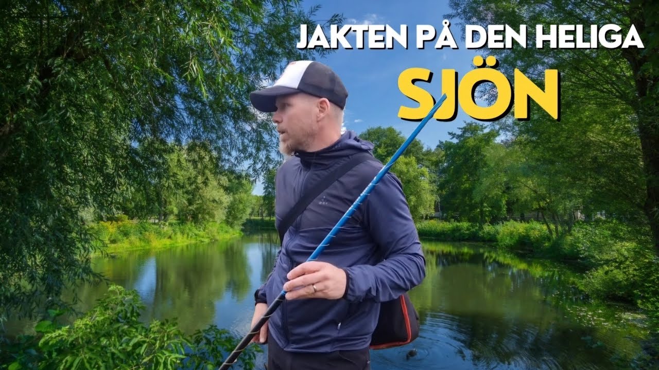 Letar efter mytomspunnen tjärn med öring.