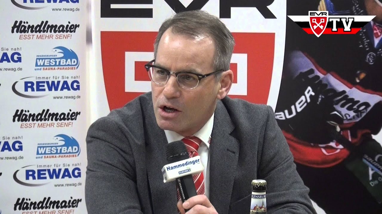 EVR TV Pressekonferenz EV Regensburg - Blue Devils Weiden