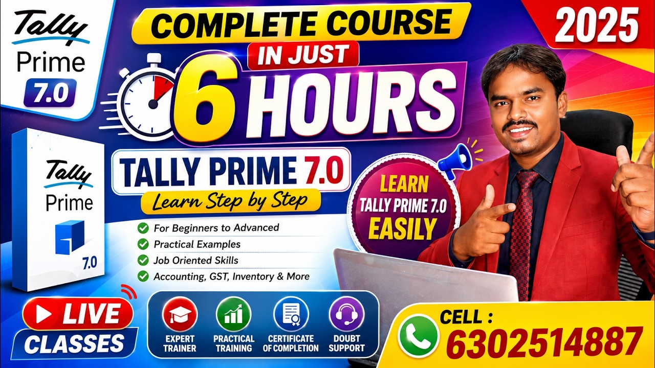 Complete Tally Prime Course: Master Accounting & GST - Mr Tally Lokesh