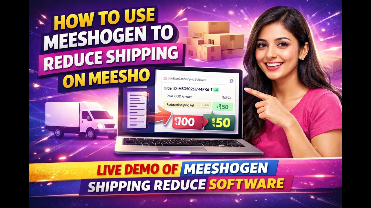 HOW TO USE MEESHOGEN SOFTWARE (LIVE DEMO TO REDUSE SHIPPING ON MEESHO LISTING)