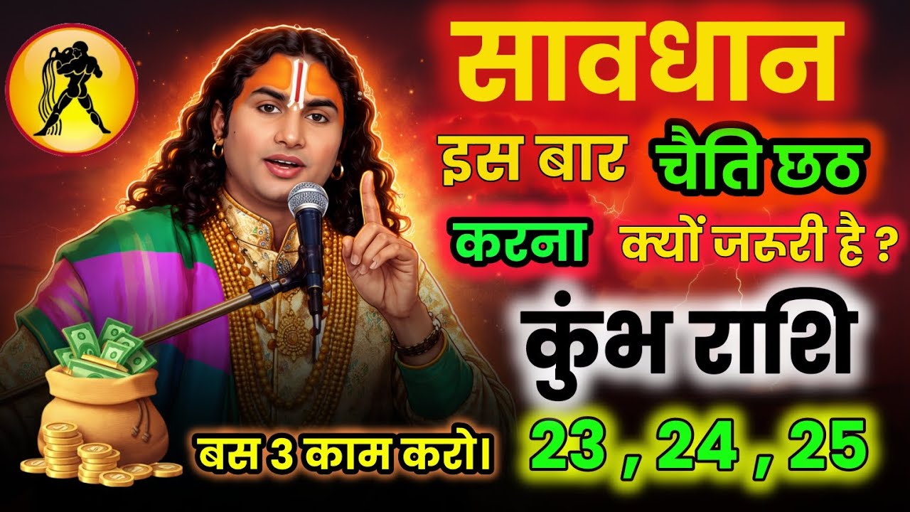 कुंभ राशि वालों के लिए चेतावनी 😱 चैती छठ से पहले ये 3 काम नहीं किए तो नुकसान निश्चित ही होगा।