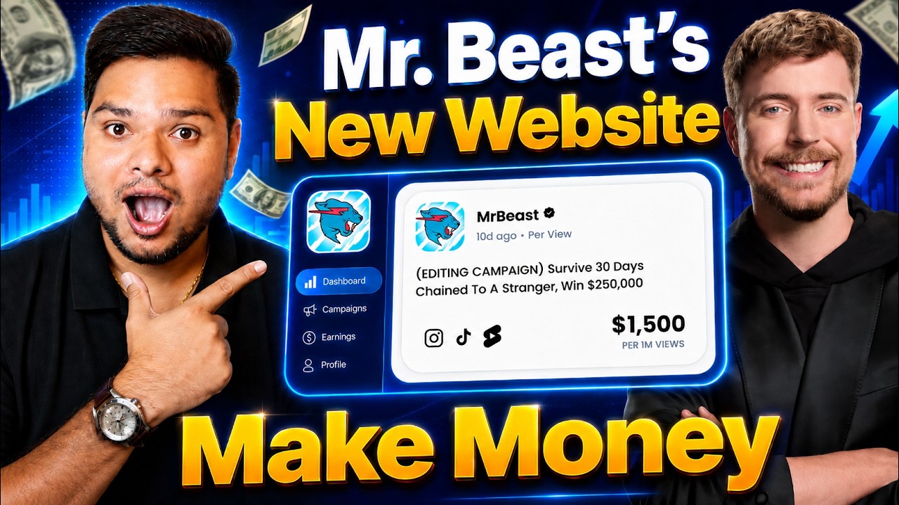 MrBeast&rsquo;s New Platform Vyro 🔥 | Make Money From MrBeast Shorts #makemoneyonline #mrbeast