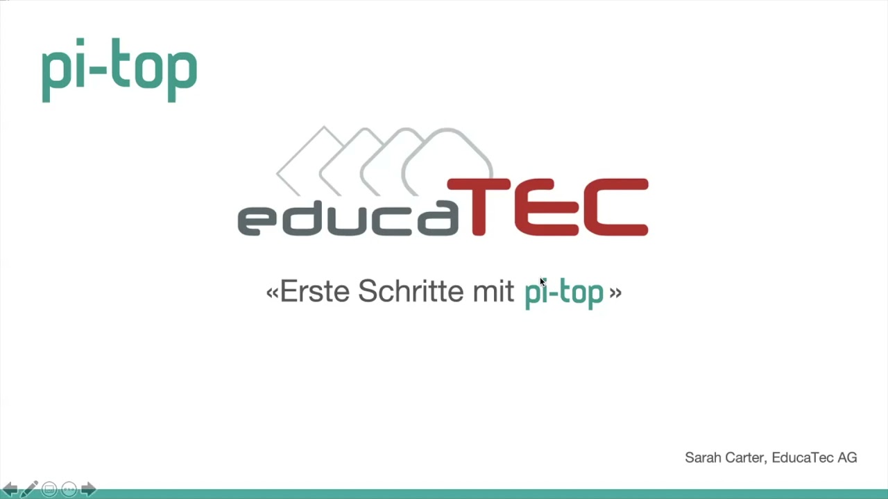 Einführung in Pi-Top (Raspberry Pi) mit Sarah Carter von EducaTec Academy