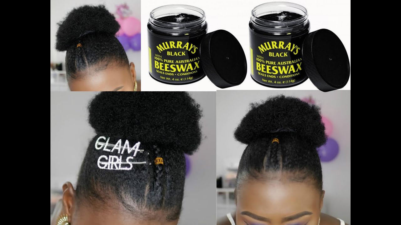 4C NATURAL HAIR | Murray's Black Beeswax ON 4C NATURAL HAIR | 4C HAIR SLEEK | AMI FULLEST