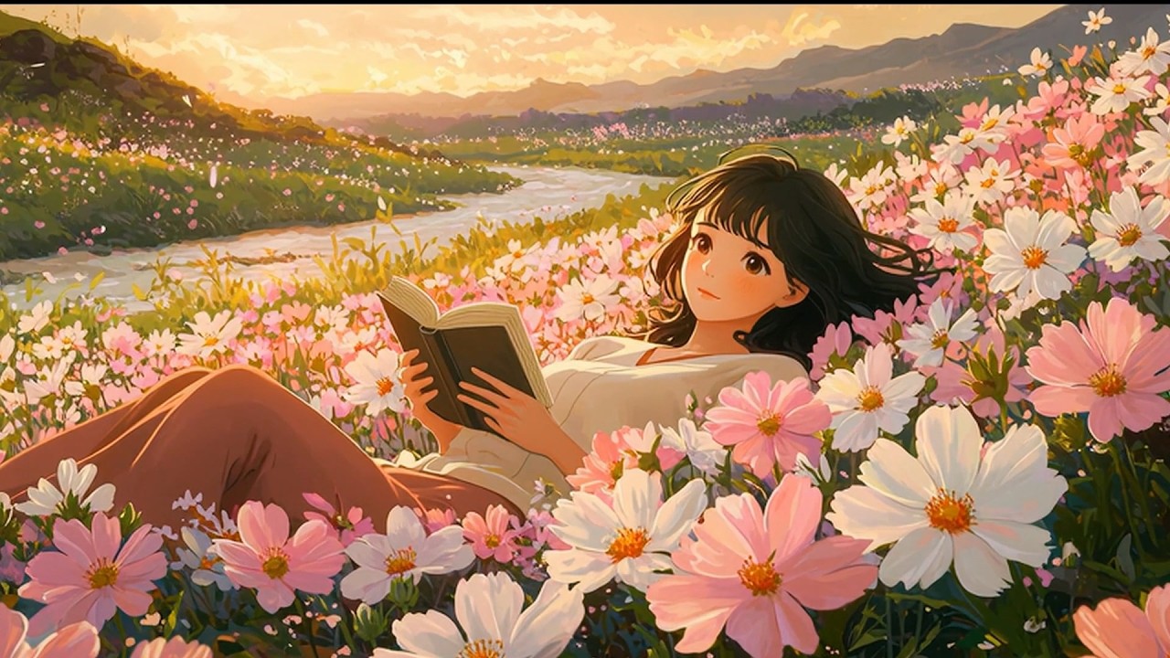 Reading Among Spring Blossoms 🌸 soft lo-fi for calm focus
